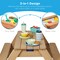 Best Choice Products Kids 3-in-1 Outdoor Convertible Activity Sand & Water Picnic Table w/ Umbrella